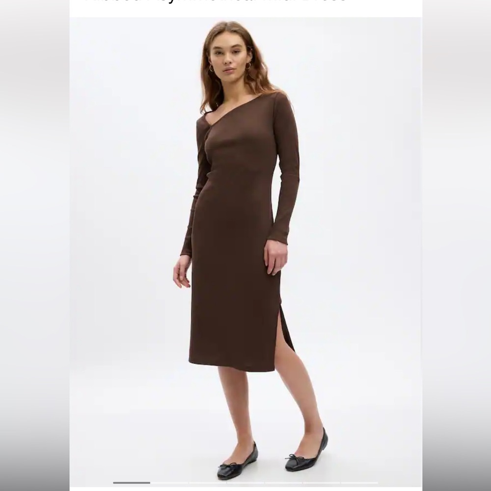 NWT Asymmetrical neck dress